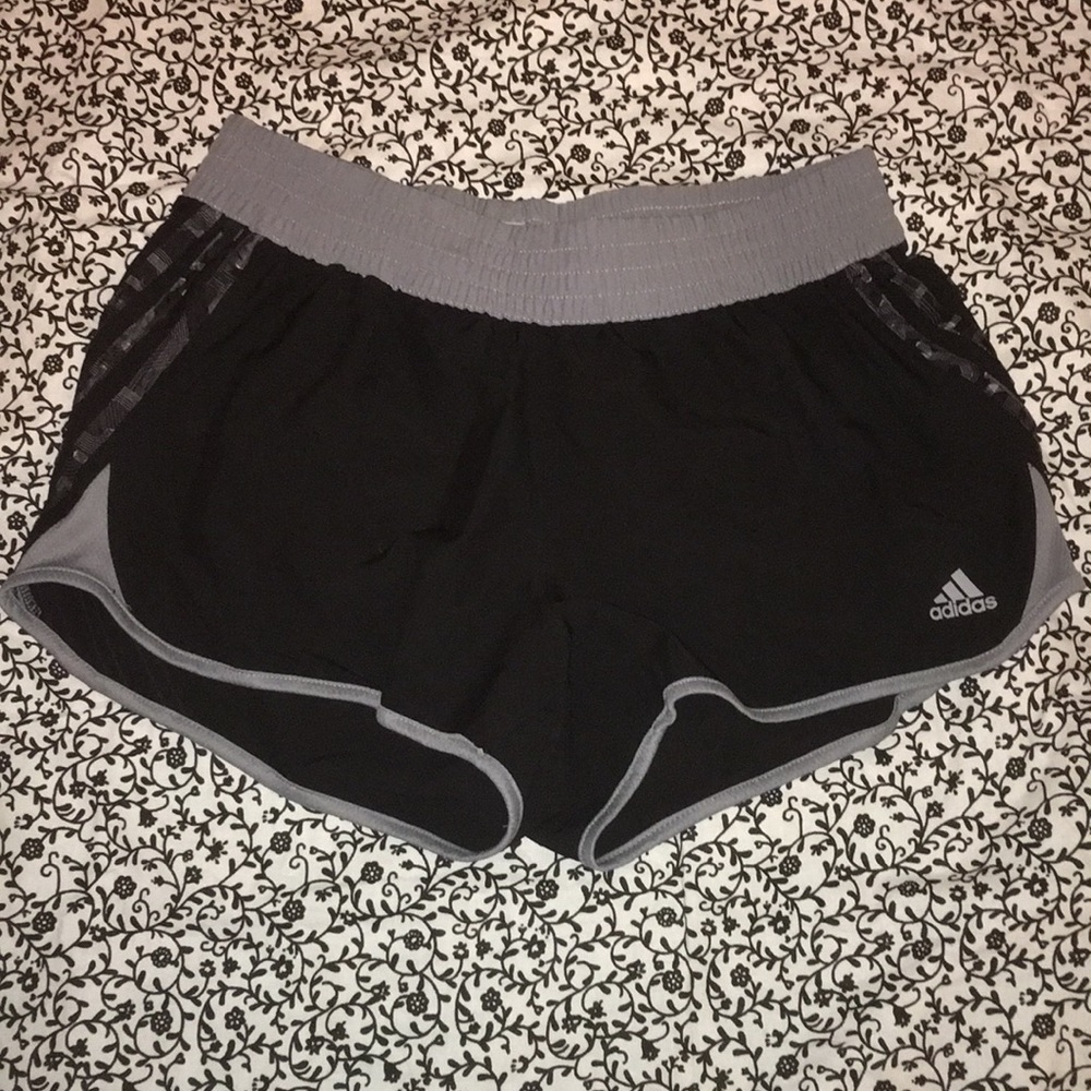Black running shorts